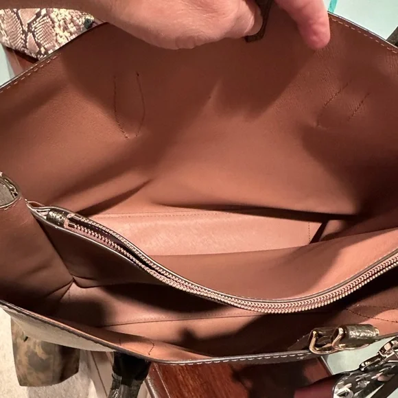 KATE SPADE EUC Eva Bronze Leather Tote TOTE & DUST BAG ONLY - Picture 4 of 10